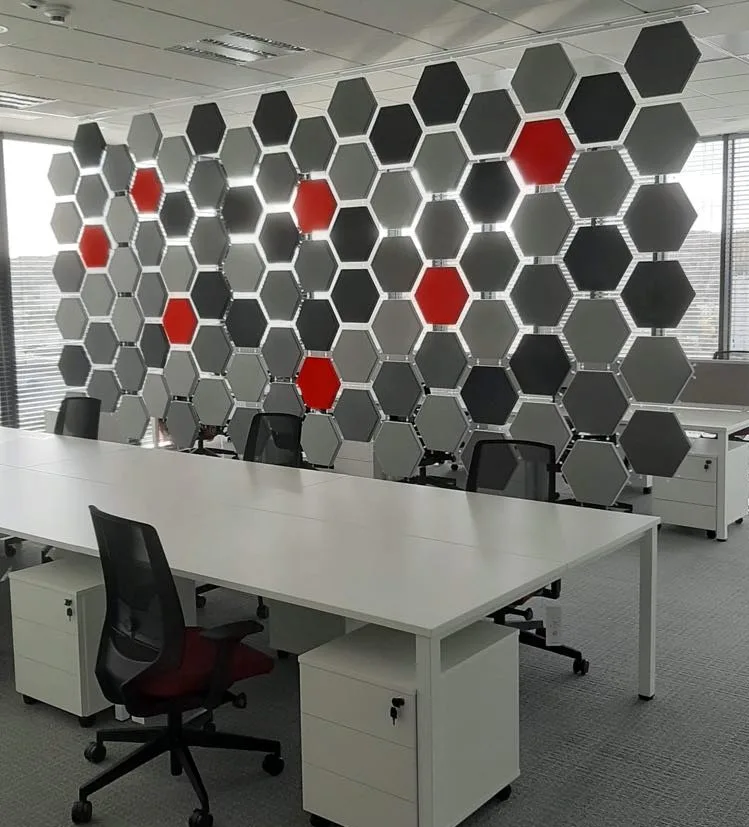 Fluffo Web Hexa Edge Acoustic wall Panel
