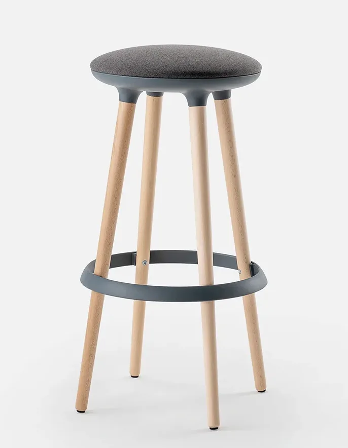 Milani Mug stool black by M2 Office Interiors Ireland